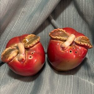 Red Apple Salt and Pepper Shakers